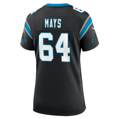 Cade Mays Carolina Panthers Women's Team Game Jersey - Black - Nike