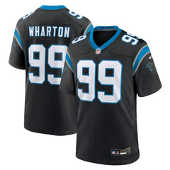 Tershawn Wharton Carolina Panthers Team Game Jersey - Black - Nike