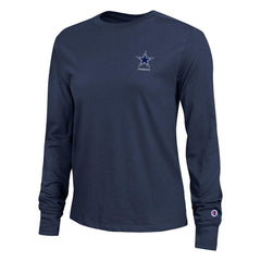 Dallas Cowboys Champion Women's Core Long-Sleeve T-Shirt - Navy - NFL