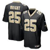 Rejzohn Wright New Orleans Saints Team Game Jersey - Black - Nike