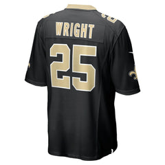 Rejzohn Wright New Orleans Saints Team Game Jersey - Black - Nike