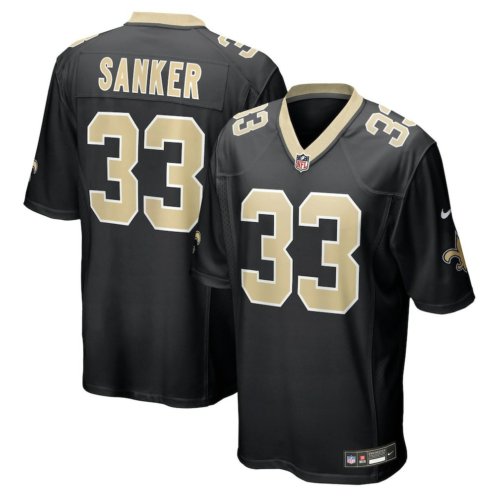 Jonas Sanker New Orleans Saints Team Game Jersey - Black - Nike