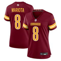 Marcus Mariota Washington Commanders Women's Team Game Jersey - Burgundy - Nike