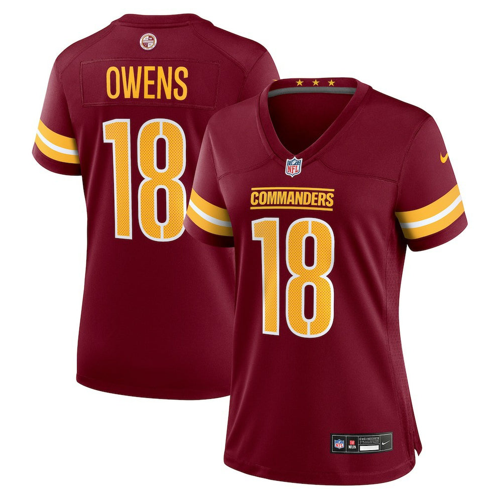 Tyler Owens Washington Commanders Women's Team Game Jersey - Burgundy - Nike