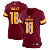Tyler Owens Washington Commanders Women's Team Game Jersey - Burgundy - Nike