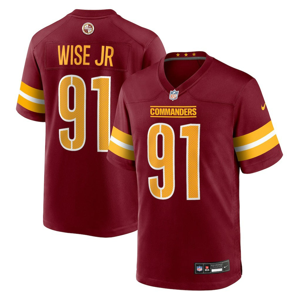 Deatrich Wise Jr. Washington Commanders Team Game Jersey - Burgundy - Nike