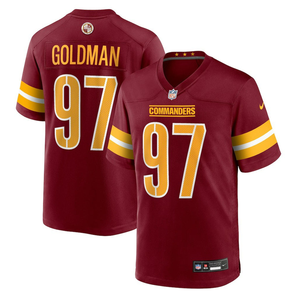 Eddie Goldman Washington Commanders Team Game Jersey - Burgundy - Nike