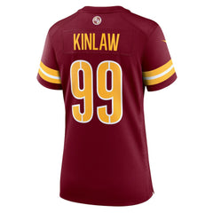 Javon Kinlaw Washington Commanders Women's Team Game Jersey - Burgundy - Nike