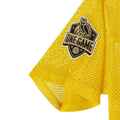 Golden State Warriors OVO x NBA Mesh Football Fashion Jersey Gold