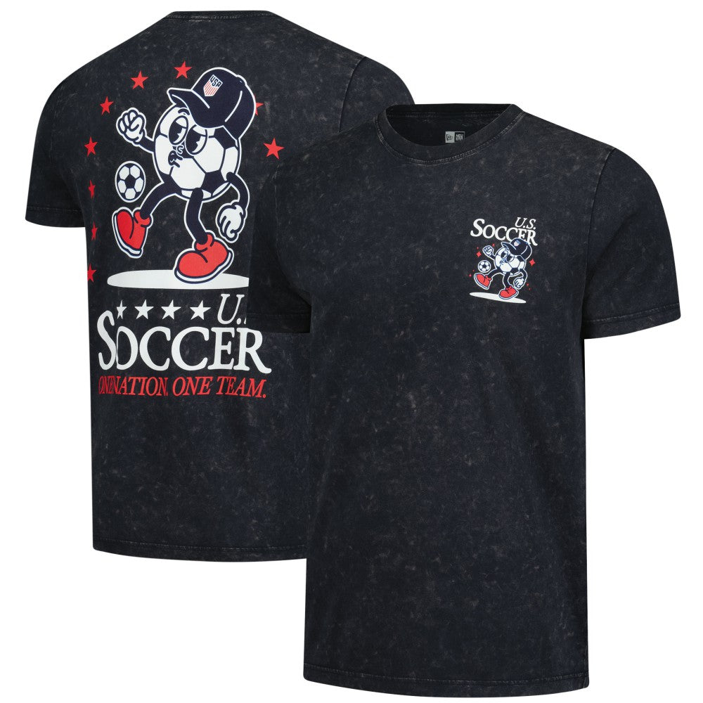 New Era - USMNT New Era Old School Sport Washed T-Shirt - Navy