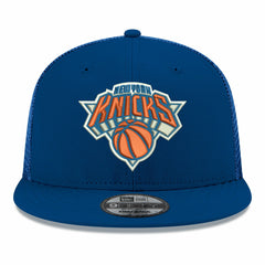 New Era New York Knicks Core Logo Meshback 9FIFTY Snapback Hat Blue