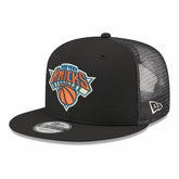 New Era New York Knicks Core Logo Meshback 9FIFTY Snapback Hat Black