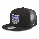 New Era Sacramento Kings Core Logo Meshback 9FIFTY Snapback Hat Black