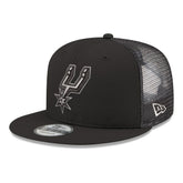 New Era San Antonio Spurs Core Logo Meshback 9FIFTY Snapback Hat Black