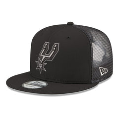 New Era San Antonio Spurs Core Logo Meshback 9FIFTY Snapback Hat Black