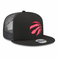 New Era Toronto Raptors Core Logo Meshback 9FIFTY Snapback Hat Black