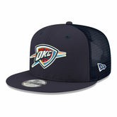 New Era Oklahoma City Thunder Core Logo Meshback 9FIFTY Snapback Hat Navy