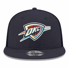 New Era Oklahoma City Thunder Core Logo Meshback 9FIFTY Snapback Hat Navy