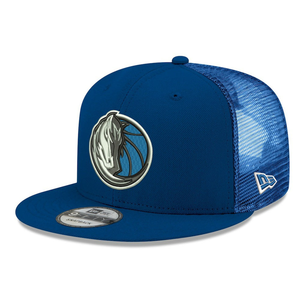 New Era Dallas Mavericks Core Logo Meshback 9FIFTY Snapback Hat Navy