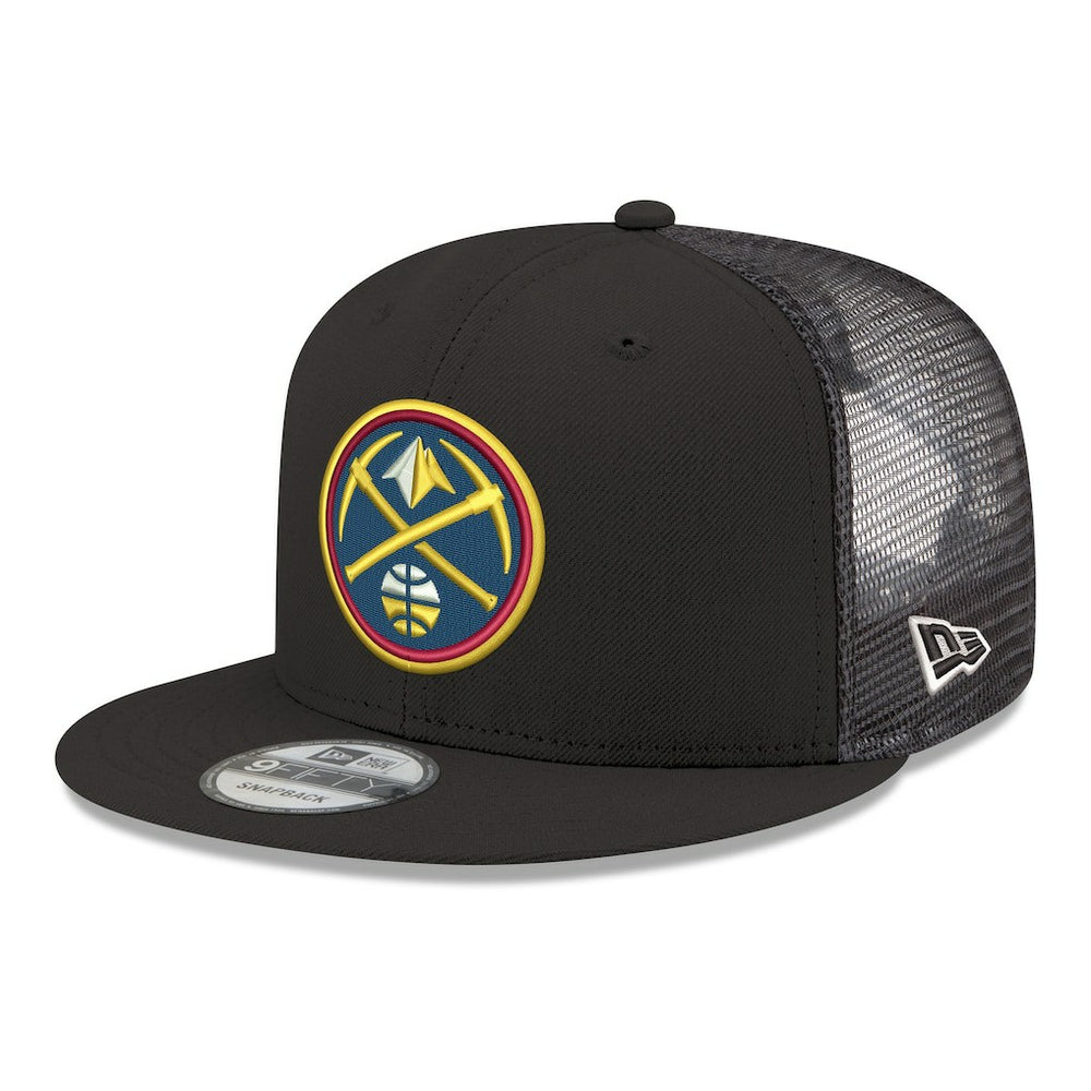 New Era Denver Nuggets Core Logo Meshback 9FIFTY Snapback Hat Black
