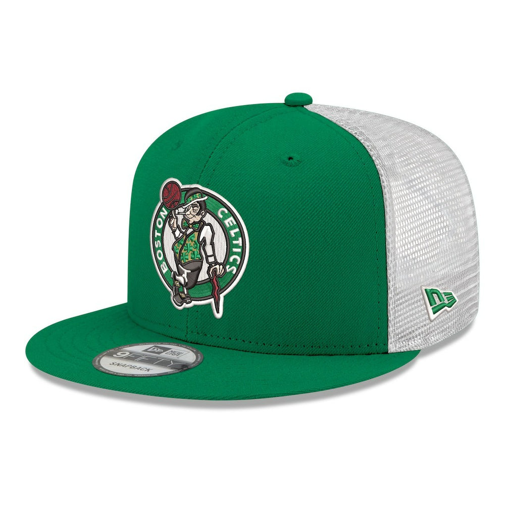 New Era Boston Celtics Core Logo Meshback 9FIFTY Snapback Hat Kelly Green