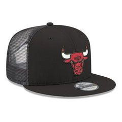 New Era Chicago Bulls Core Logo Meshback 9FIFTY Snapback Hat Black