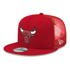 New Era Chicago Bulls Core Logo Meshback 9FIFTY Snapback Hat Red