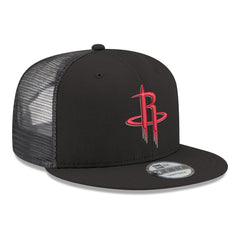 New Era Houston Rockets Core Logo Meshback 9FIFTY Snapback Hat Black