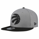 New Era Toronto Raptors Core Logo Storm Gray Two-Tone 9FIFTY Snapback Hat Gray
