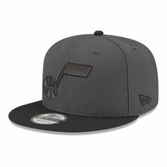 New Era Utah Jazz Logo 2-Tone 9FIFTY Snapback Hat Gray/Black