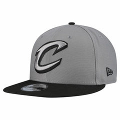 New Era Cleveland Cavaliers Core Logo Storm Gray Two-Tone 9FIFTY Snapback Hat Gray