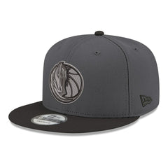 New Era Dallas Mavericks Logo 2-Tone 9FIFTY Snapback Hat Gray/Black