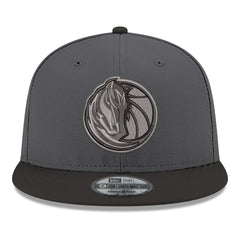 New Era Dallas Mavericks Logo 2-Tone 9FIFTY Snapback Hat Gray/Black