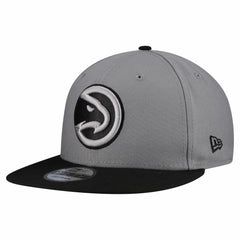 New Era Atlanta Hawks Core Logo Storm Gray Two-Tone 9FIFTY Snapback Hat Gray