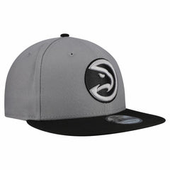 New Era Atlanta Hawks Core Logo Storm Gray Two-Tone 9FIFTY Snapback Hat Gray