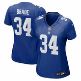 Beau Brade New York Giants Women's Team Game Jersey - Royal - Nike
