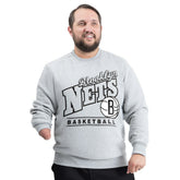 Brooklyn Nets G-III Sports by Carl Banks Adaptive Headliner Fleece Crewneck Sweatshirt Gray