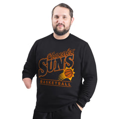 Phoenix Suns G-III Sports by Carl Banks Adaptive Headliner Fleece Crewneck Sweatshirt Black