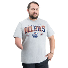 Edmonton Oilers G-III Sports by Carl Banks Adaptive Classic Team Graphic T-Shirt - Gray | NHL on sale