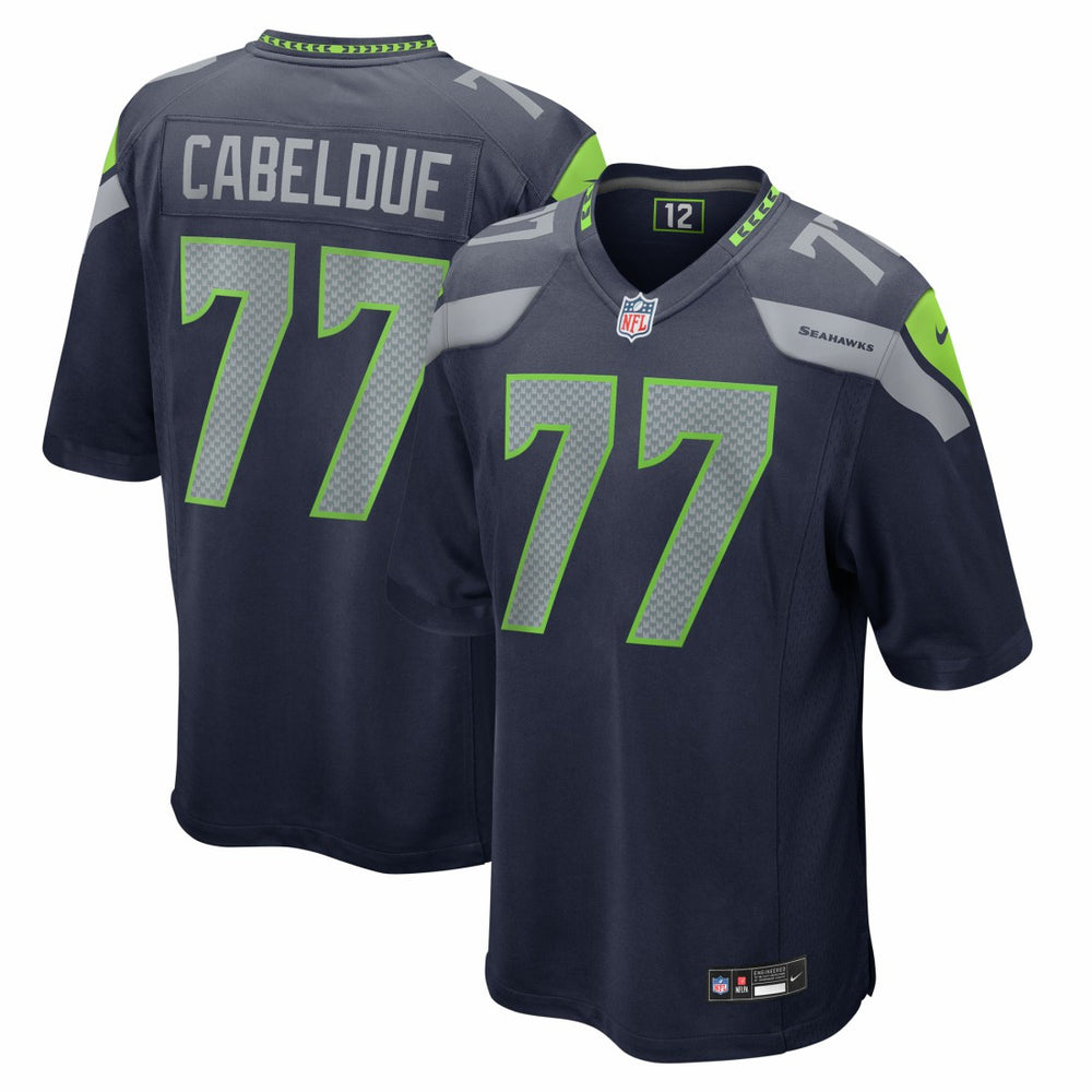 Bryce Cabeldue Seattle Seahawks Team Game Jersey - College Navy - Nike