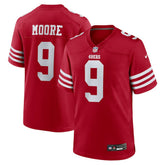 Skyy Moore San Francisco 49ers Team Game Jersey - Scarlet - Nike