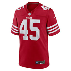Nick Martin San Francisco 49ers Team Game Jersey - Scarlet - Nike