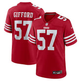 Luke Gifford San Francisco 49ers Team Game Jersey - Scarlet - Nike