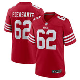 Austen Pleasants San Francisco 49ers Team Game Jersey - Scarlet - Nike