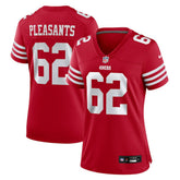 Austen Pleasants San Francisco 49ers Women's Team Game Jersey - Scarlet - Nike
