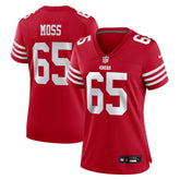 Drew Moss San Francisco 49ers Women's Team Game Jersey - Scarlet - Nike