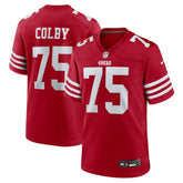 Connor Colby San Francisco 49ers Team Game Jersey - Scarlet - Nike