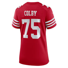 Connor Colby San Francisco 49ers Women's Team Game Jersey - Scarlet - Nike