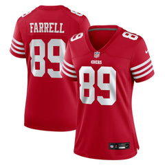 Luke Farrell San Francisco 49ers Women's Team Game Jersey - Scarlet - Nike