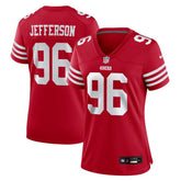 Jordan Jefferson San Francisco 49ers Women's Team Game Jersey - Scarlet - Nike